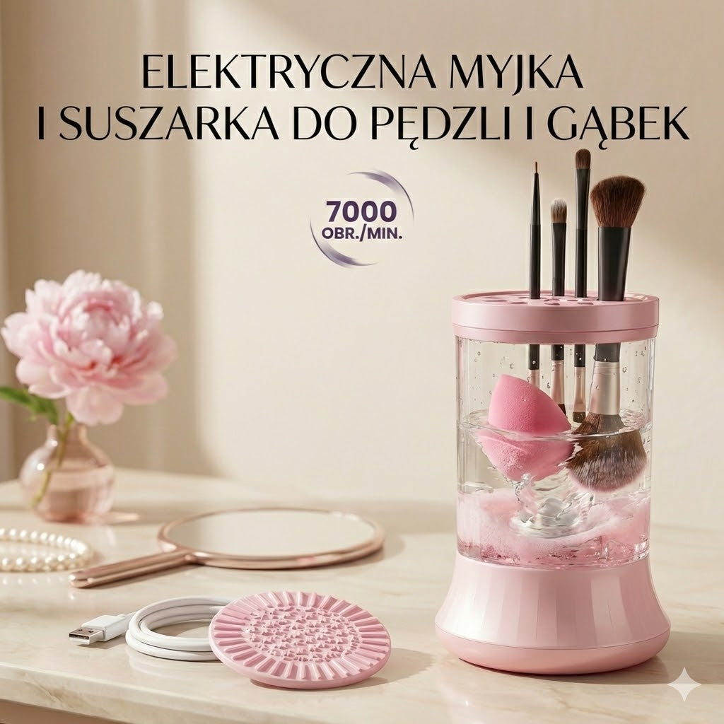 Automatyczna Myjka do Pędzli i Gąbeczek 2w1